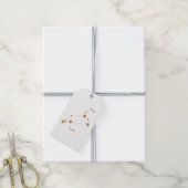 Modern Zodiac Sign Gold Leo | Element Fire Cadeaulabel (Met Touw)