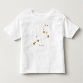 Modern Zodiac Sign Gold Leo | Element Fire Kinder Shirts (Voorkant)
