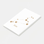 Modern Zodiac Sign Gold Leo | Element Fire Post-it® Notes (Schuin)