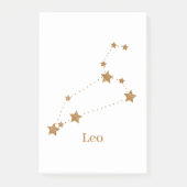 Modern Zodiac Sign Gold Leo | Element Fire Post-it® Notes (Voorkant)