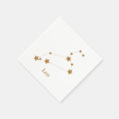 Modern Zodiac Sign Gold Leo | Element Fire Servet (Hoek)