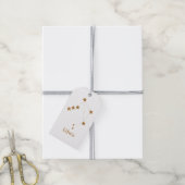 Modern Zodiac Sign Gold Libra | Element Air Cadeaulabel (Met Touw)