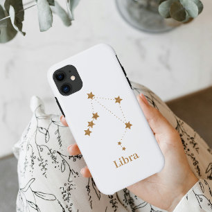 Modern Zodiac Sign Gold Libra   Element Air iPhone 11 Hoesje