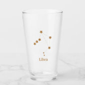 Modern Zodiac Sign Gold Libra | Element Air Glas (Voorkant)