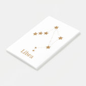Modern Zodiac Sign Gold Libra | Element Air Post-it® Notes (Schuin)