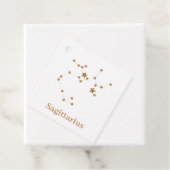 Modern Zodiac Sign Gold Sagittarius | Element Fire Bedankjes Labels (In situ)