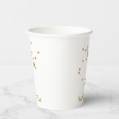 Modern Zodiac Sign Gold Sagittarius | Element Fire Papieren Bekers (Rechts)