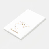 Modern Zodiac Sign Gold Sagittarius | Element Fire Post-it® Notes (Schuin)