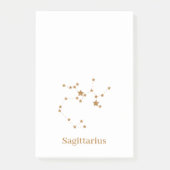 Modern Zodiac Sign Gold Sagittarius | Element Fire Post-it® Notes (Voorkant)