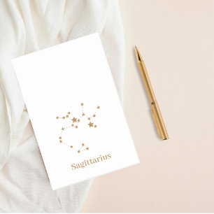 Modern Zodiac Sign Gold Sagittarius   Element Fire Post-it® Notes