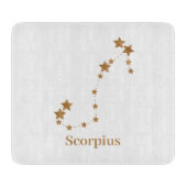 Modern Zodiac Sign Gold Scorpius | Element Water Snijplank (Voorkant)