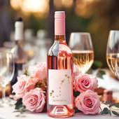 Modern Zodiac Sign Gold Scorpius | Element Water Wijn Etiket