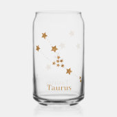 Modern Zodiac Sign Gold Taurus | Element Earth Blikvorm Glas (Voorkant)