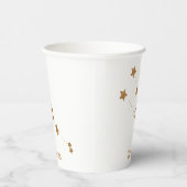 Modern Zodiac Sign Gold Taurus | Element Earth Papieren Bekers (Rechts)