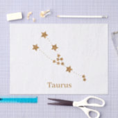 Modern Zodiac Sign Gold Taurus | Element Earth Tissuepapier (Craft)