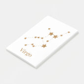 Modern Zodiac Sign Gold Virgo | Element Earth Post-it® Notes (Schuin)
