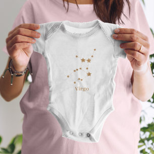 Modern Zodiac Sign Gold Virgo Element Earth Romper