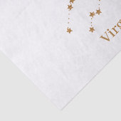 Modern Zodiac Sign Gold Virgo | Element Earth Tissuepapier (Detail)