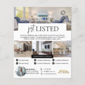 Modern zojuist aangeboden onroerend goed flyer (Voorkant)