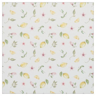 Modern Zomer Helder Geel Citroen Fruit Patroon Stof