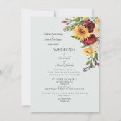 Modern Zonnebloem Boeket Uitnodiging Voor Beide Se (Voorkant)