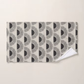 Modern Zwart & Beige Zonsondergang Abstract Kunstp Bad Handdoek (Handdoek)