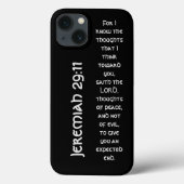 Modern zwart bijbelvers Case-Mate iPhone case (Achterkant)