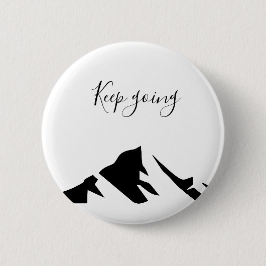 Modern zwart blijft eenvoudig ronde button 5,7 cm (Voorkant)