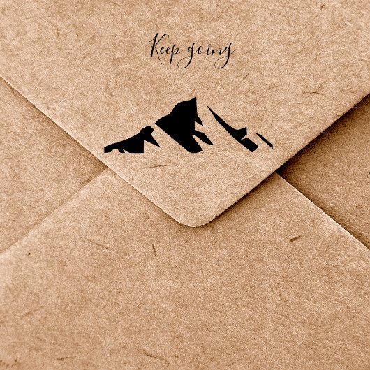 Modern zwart blijft eenvoudig rubberstempel