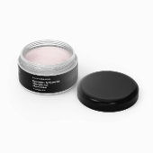 Modern zwart cosmetica potje label 1 x 7,25