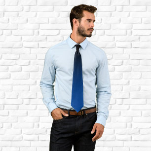 Modern zwart en diepblauw verloop stropdas