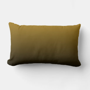 Modern zwart en goud gradiënt lumbaal kussen