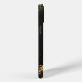 Modern Zwart en Goud Marbled Case-Mate iPhone Case (Achterkant / Rechts)