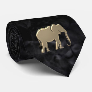 Modern Zwart en Goud Stropdas