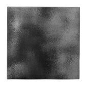 Modern zwart en grijs gestructureerd abstract ontw tegeltje (Voorkant)