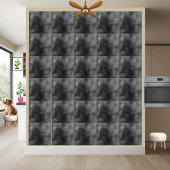 Modern zwart en grijs gestructureerd abstract ontw tegeltje