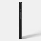 Modern zwart en grijs monogram Case-Mate iPhone case (Achterkant / Links)