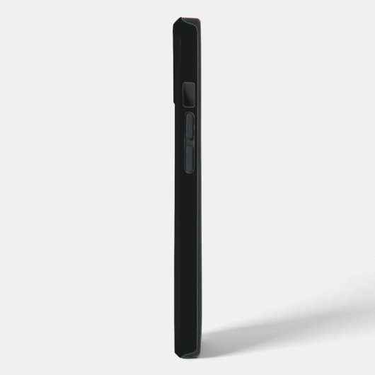 Modern zwart en grijs monogram Case-Mate iPhone case (Achterkant / Links)