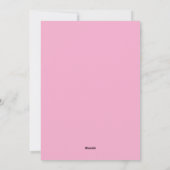 Modern zwart en roze bruiloft uitnodigen | Chic Lo Feestdagenkaart (Achterkant)
