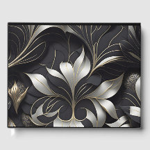 Modern Zwart Gastenboek