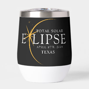 Modern Zwart & Goud 2024 Texas Totale Zonsverduist