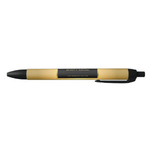 Modern zwart goud professionele promotie zwarte inkt pen