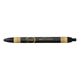 Modern zwart goud professionele promotionele logo zwarte inkt pen