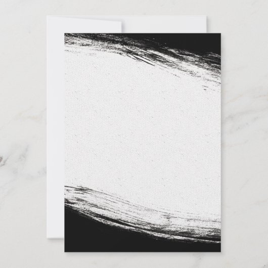 Modern Zwart & Goud Waterverf Geo bewaar de datum Kaart (Achterkant)