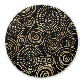 Modern Zwart Goud Zilver Keramische Knop