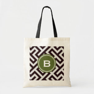 Modern zwart Grieks zeer belangrijk geometrisch Tote Bag