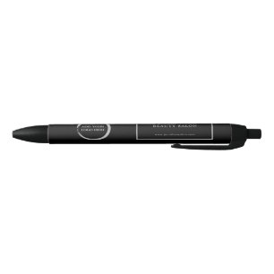Modern zwart grijs professionele promotie logo zwarte inkt pen