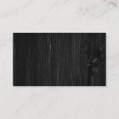 Modern Zwart Hart Kalligrafie Script Bruiloft RSVP Informatiekaartje (Achterkant)