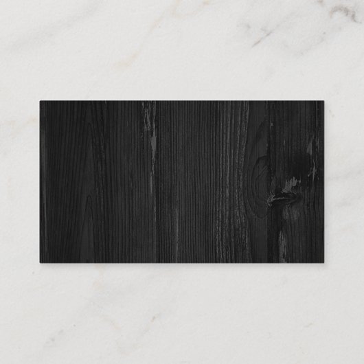 Modern Zwart Hart Kalligrafie Script Bruiloft RSVP Informatiekaartje (Achterkant)