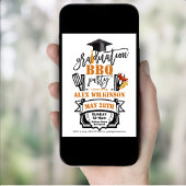 Modern Zwart Leuk Script 3 Foto AFSTUDEERDER BBQ P Kaart